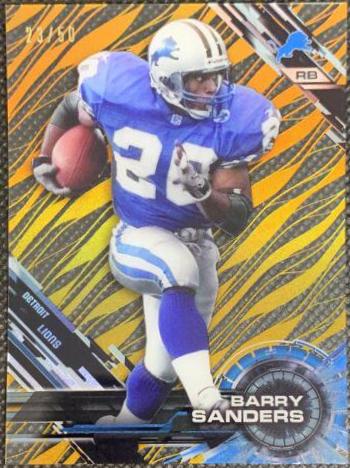 Barry Sanders [Grass Gold Rainbow Diffractor] #16
