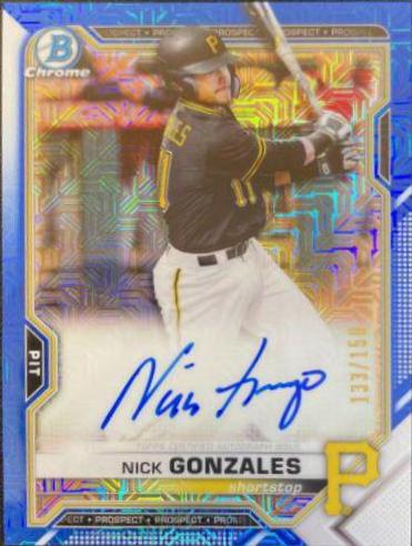 Nick Gonzales [Blue Refractor] #BMA-NG