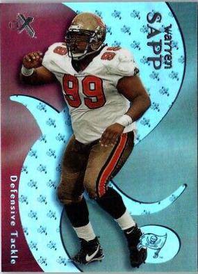 Warren Sapp #12 Football Cards 2000 Fleer E X
