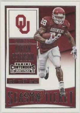 Adrian Peterson #3 Football Cards 2016 Panini Contenders Draft Picks
