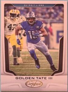Golden Tate III #76 Football Cards 2017 Panini Certified