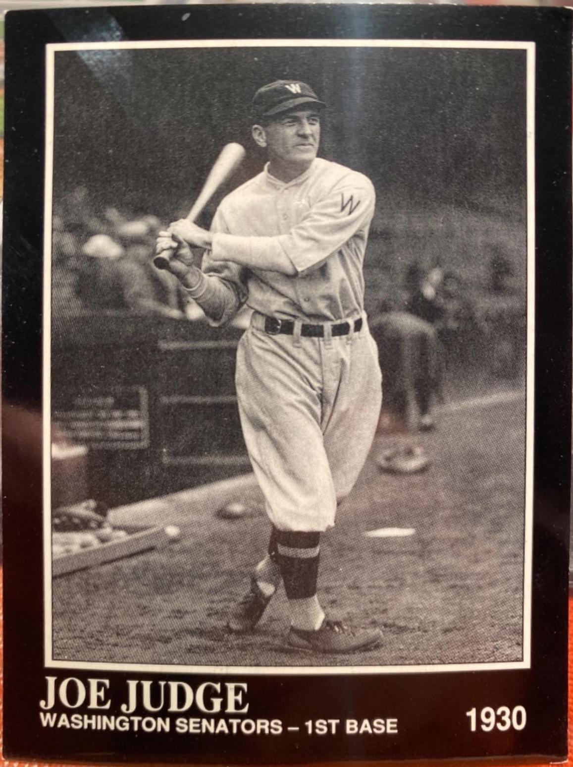 Joe Judge #68 1991 Conlon Collection Baseball