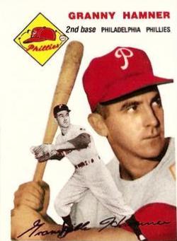 Granny Hamner #24 Baseball Cards 1994 Topps Archives 1954 Reprint