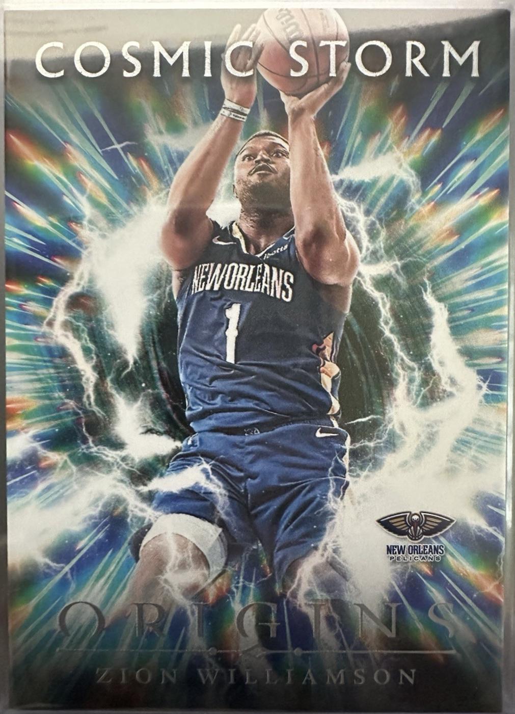 Zion Williamson #8 Basketball Cards 2024 Panini Origins Cosmic Storm