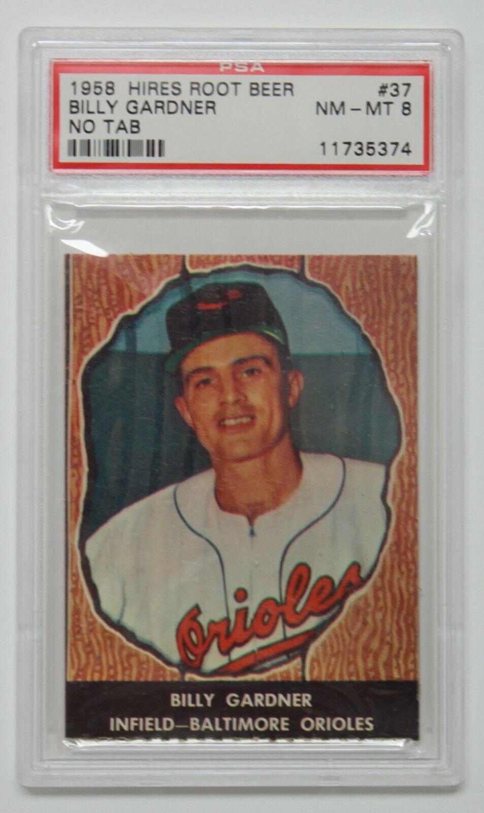 Billy Gardner #37 1958 Hires Root Beer Baseball