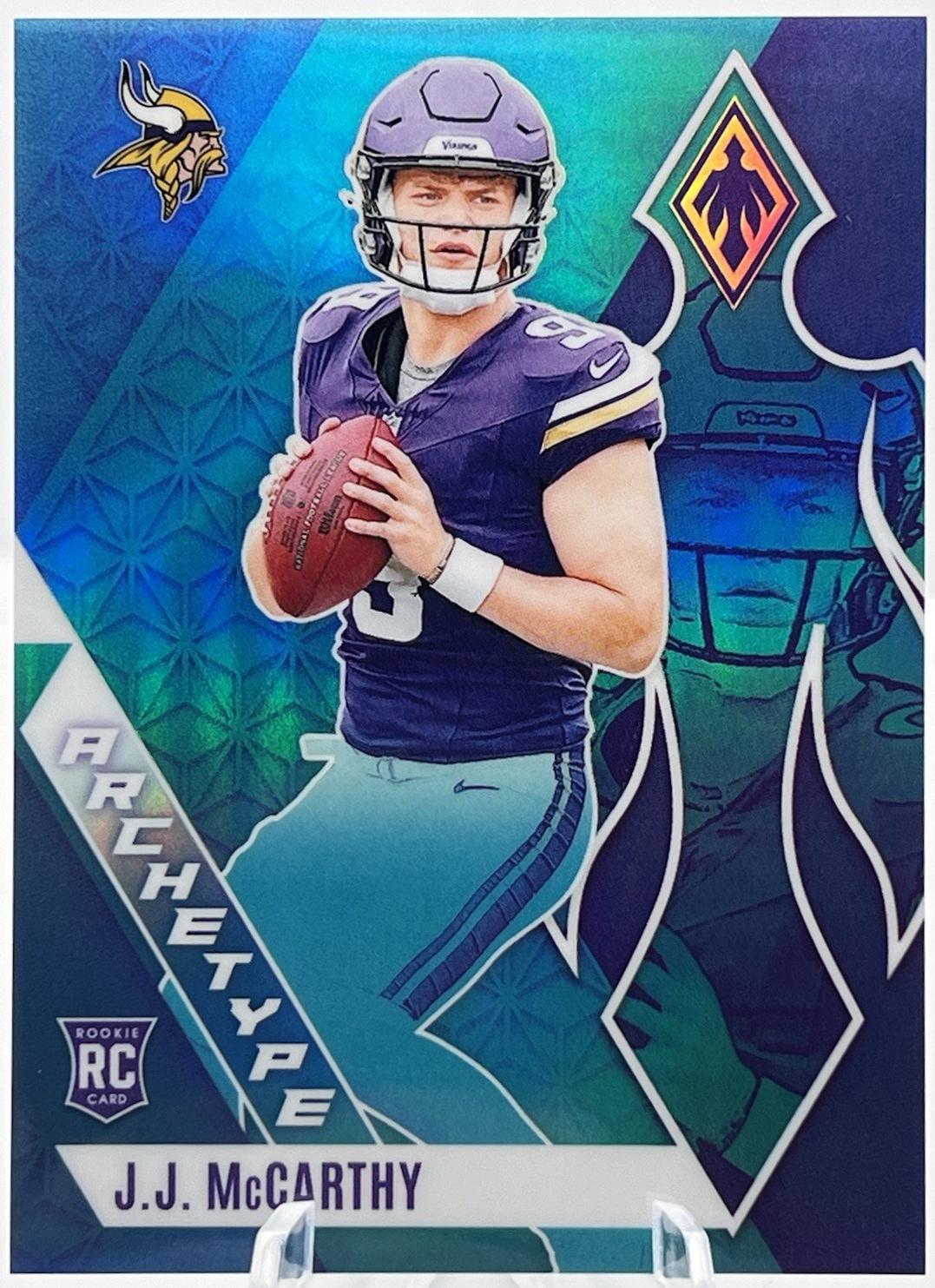 J.J. McCarthy #A-JMY Football Cards 2024 Panini Phoenix Archetype