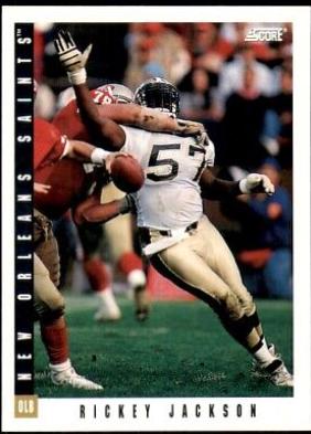Rickey Jackson #102 Football Cards 1993 Panini Score