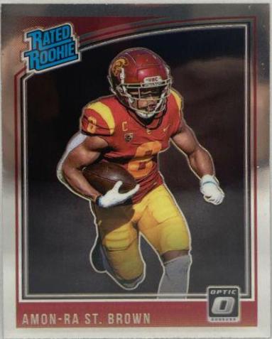 Amon Ra St. Brown #224 Football Cards 2021 Panini Chronicles Draft Picks