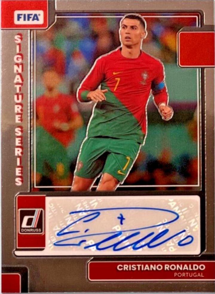 Cristiano Ronaldo #SS-CR7 Soccer Cards 2022 Panini Donruss Signature Series