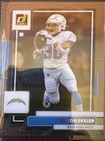 Austin Ekeler #26 2022 Panini Clearly Donruss Football
