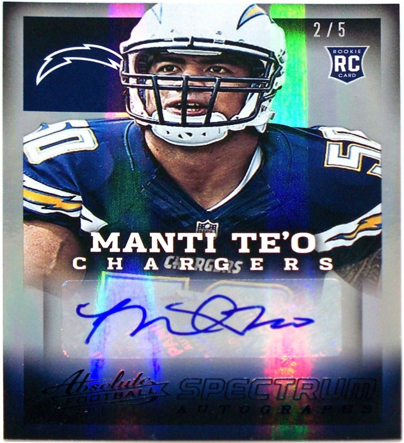 Manti Te'o [Spectrum Black Autograph] #159