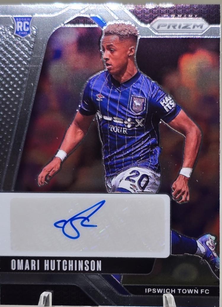 Omari Hutchinson #7 Soccer Cards 2024 Panini Prizm Premier League Signature