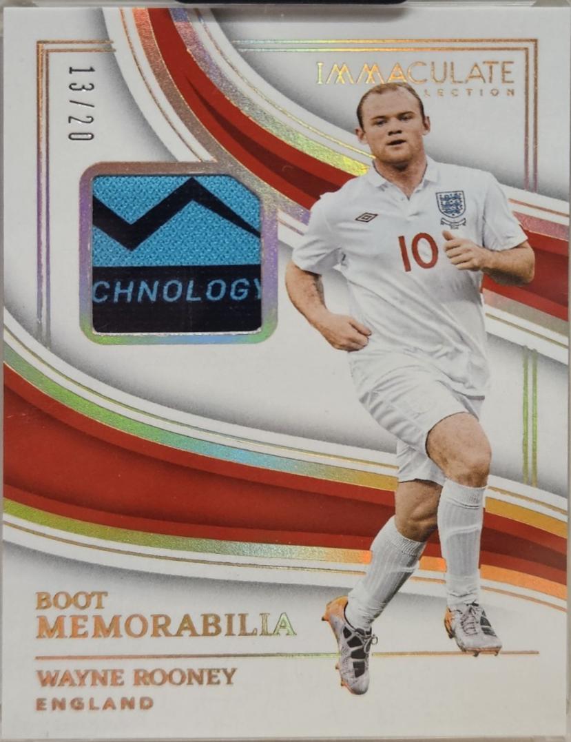 Wayne Rooney #BM-WR 2023 Panini Immaculate Boot Memorabilia Soccer