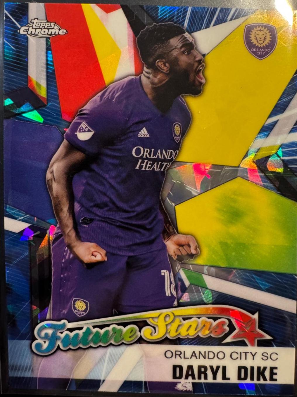 Daryl Dike #FS-8 Soccer Cards 2021 Topps Chrome MLS Sapphire Edition Future Stars
