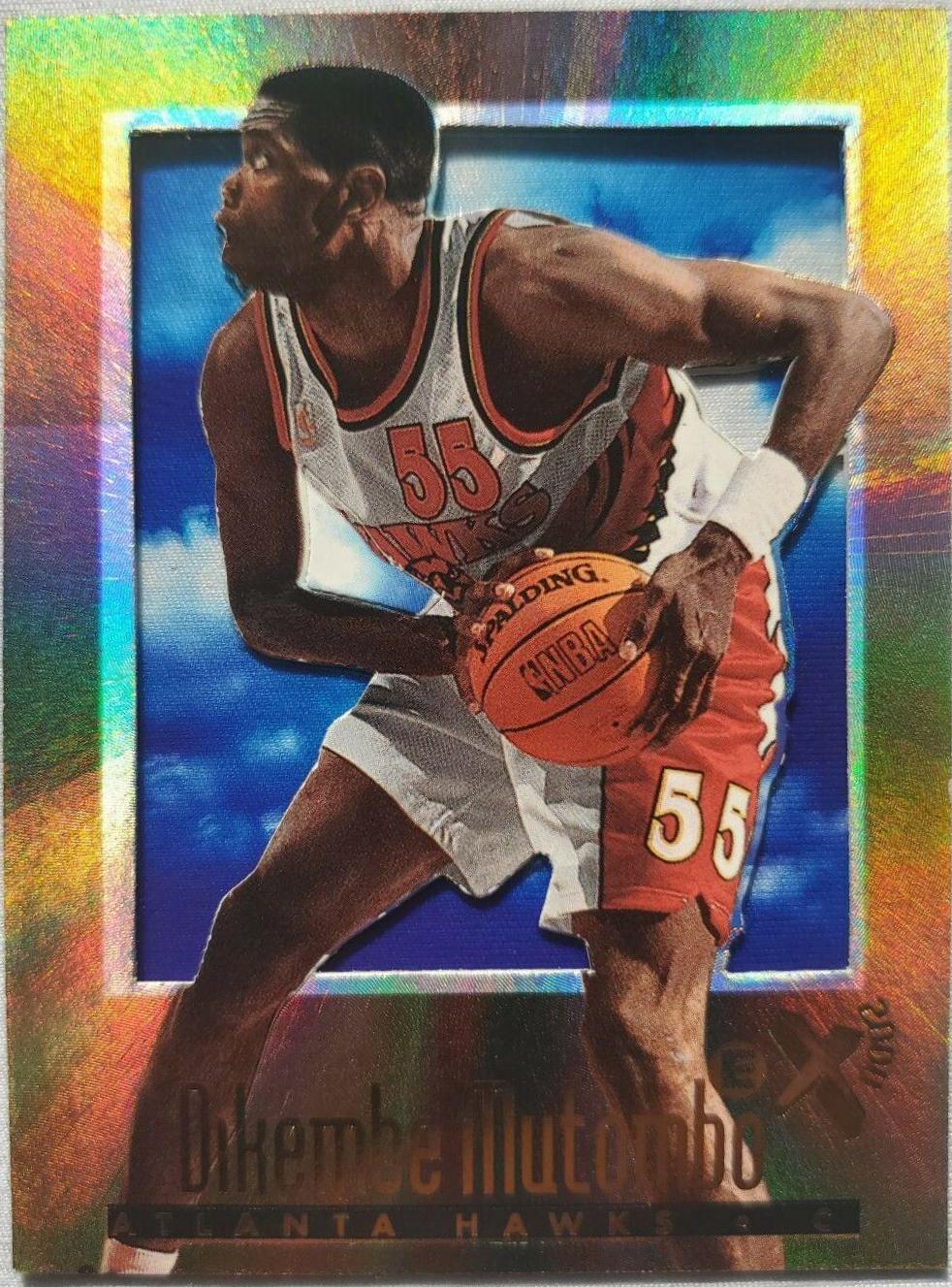 Dikembe Mutombo #2 Basketball Cards 1996 Skybox E-X2000