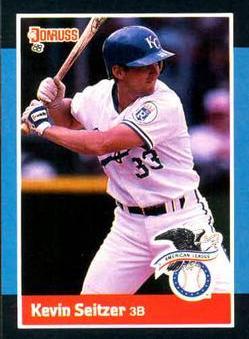 Kevin Seitzer #27 Baseball Cards 1988 Panini Donruss All Stars