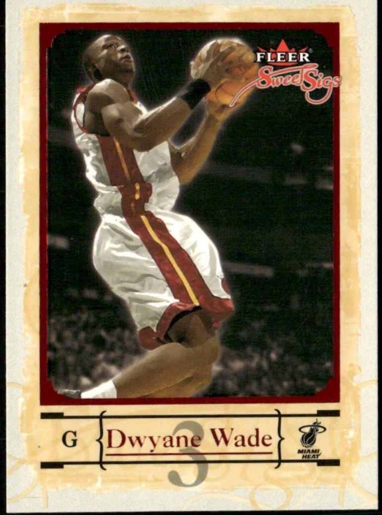 Dwyane Wade #7 Basketball Cards 2004 Fleer Sweet Sigs