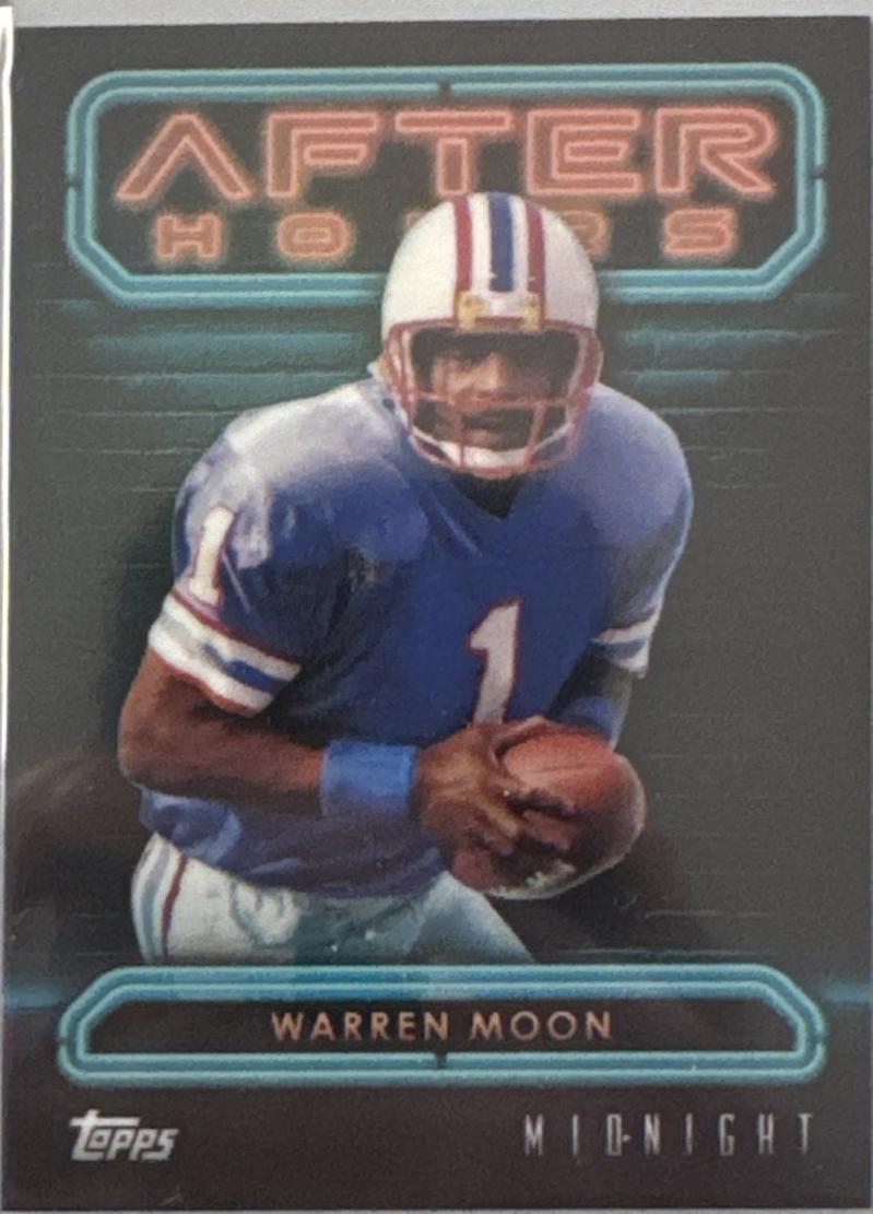 Warren Moon #AH-4 Football Cards 2024 Topps Midnight After Hours