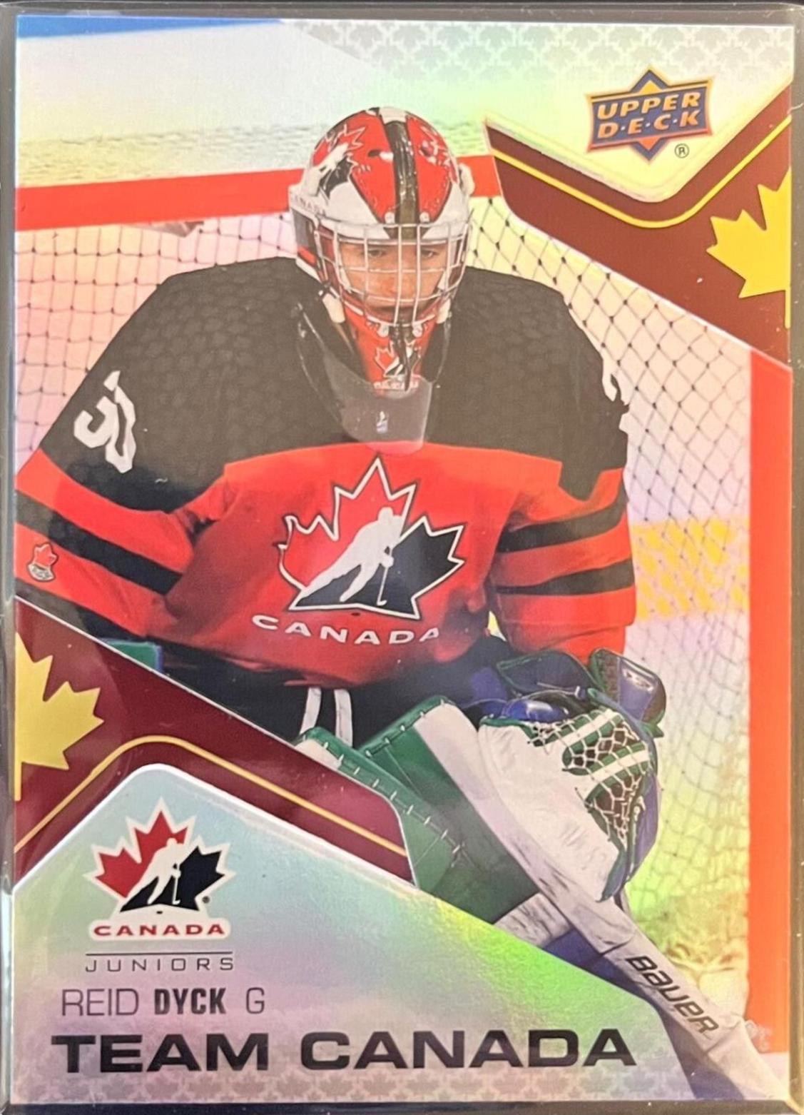 Reid Dyck #CA-28 Hockey Cards 2022 Upper Deck Team Canada Juniors Acetates