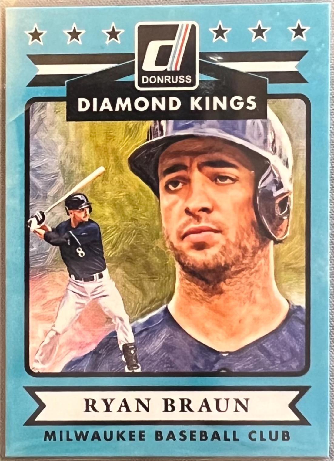 Ryan Braun #16 Baseball Cards 2015 Donruss