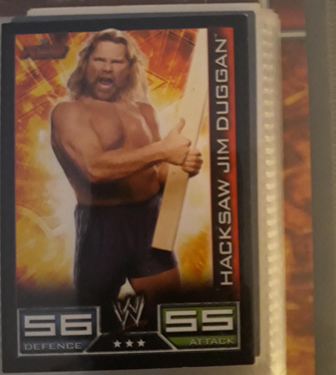 Hacksaw Jim Duggan Wrestling Cards 2008 Topps WWE Slam Attax