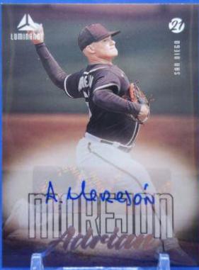 Adrian Morejon #LA-AM Baseball Cards 2021 Panini Chronicles Luminance Autographs