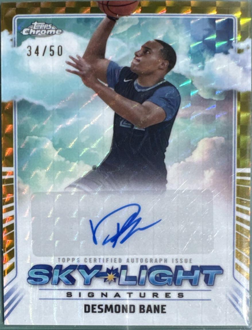 Desmond Bane [Gold Refractor] #SLS-DB Prices | 2024 Topps Chrome Sky ...