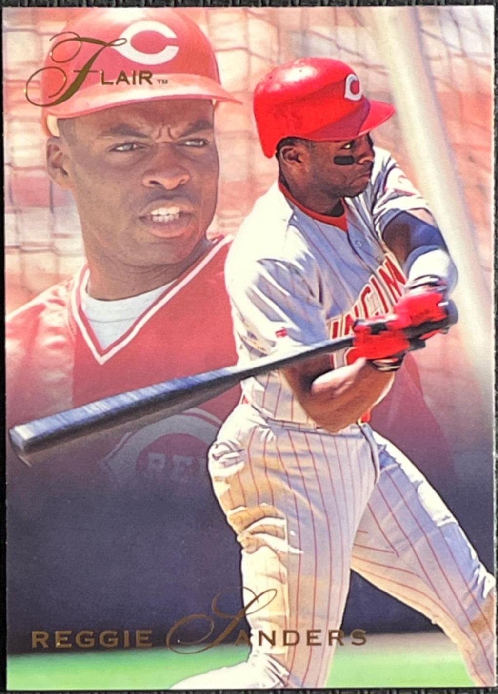 Reggie Sanders #34 Baseball Cards 1993 Flair