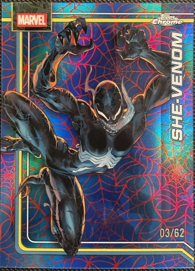 She-Venom Spider-Web Red/Blue Refractor