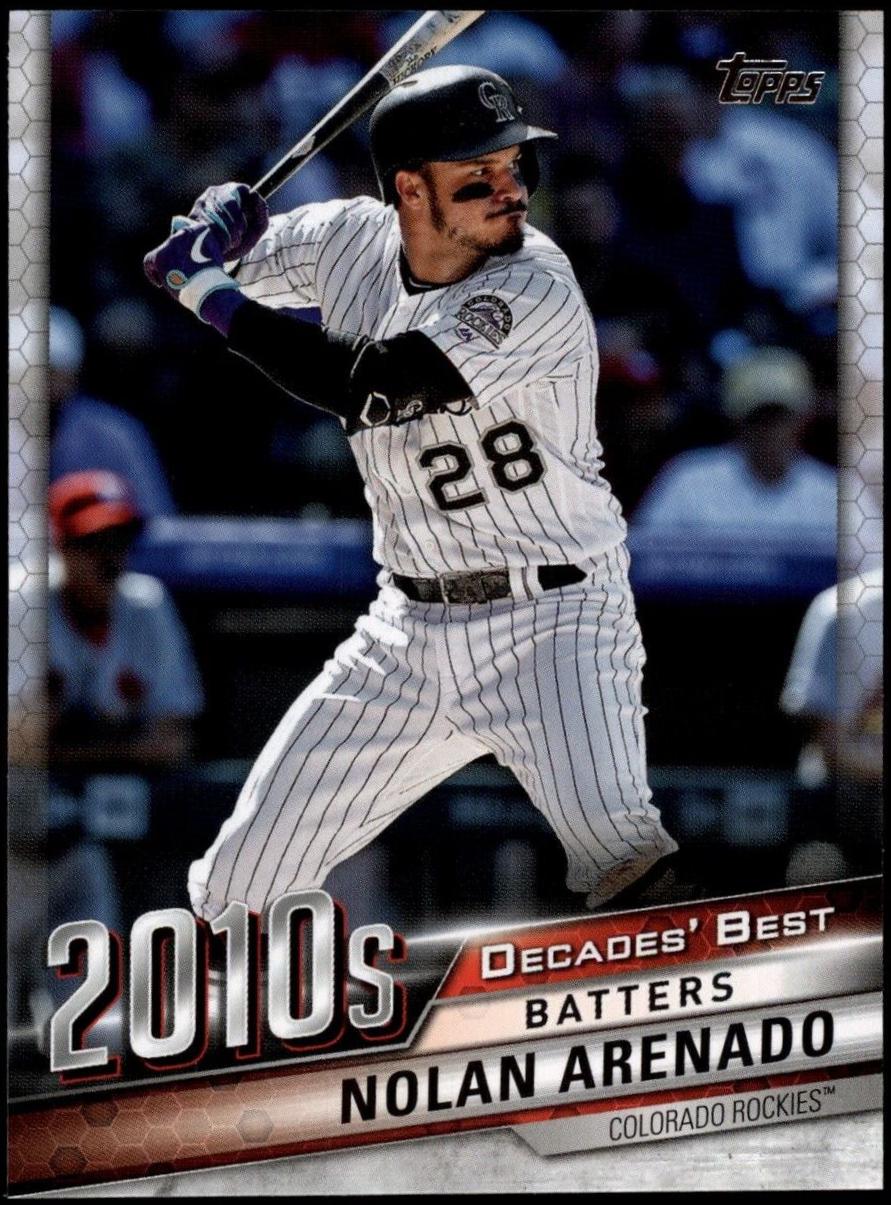 Nolan Arenado #DB-78 Baseball Cards 2020 Topps Update Decades' Best