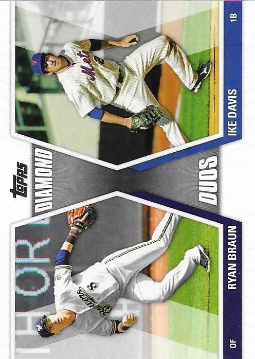 Ryan Braun / Ike Davis #DD-BD Baseball Cards 2011 Topps Diamond Duos