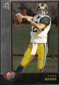 Tony Banks #34 1998 Bowman Chrome Football