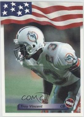 Troy Vincent #16 Football Cards 1992 All World