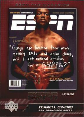 Terrell Owens #TM12 Football Cards 2005 Upper Deck ESPN Magazine Covers