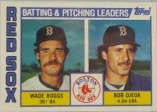 Red Sox Leaders Checklist: Wade Boggs / Bob Ojeda