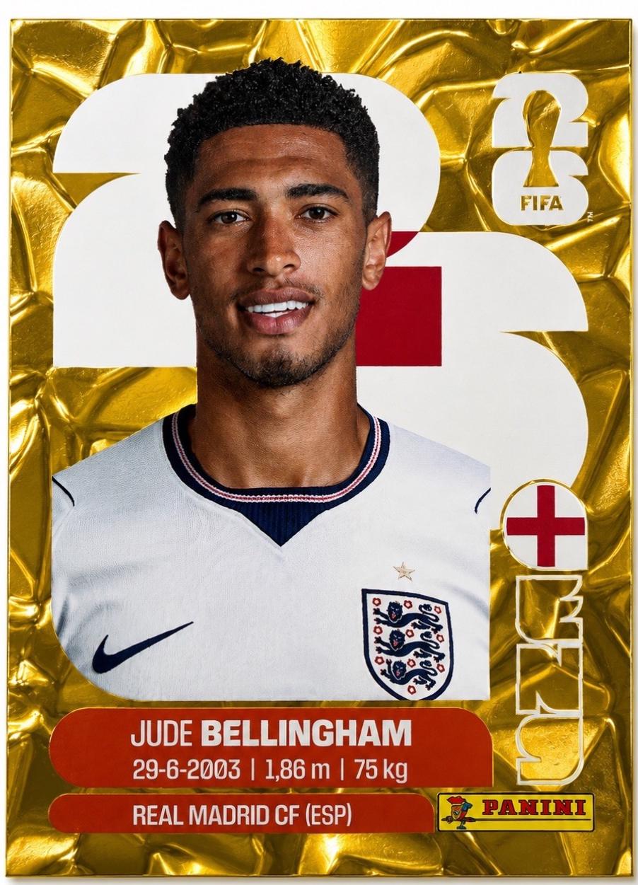 Jude Bellingham [Gold Flood Crumple] #ENG11 Prices | 2026 Panini FIFA ...