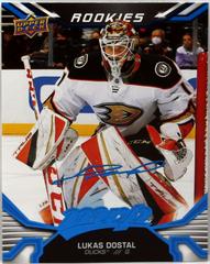 Lukas Dostal [Blue Script] #227 Hockey Cards 2022 Upper Deck MVP Prices