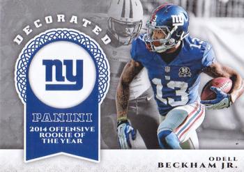 Odell Beckham Jr #D-OBJ Football Cards 2017 Panini Decorated
