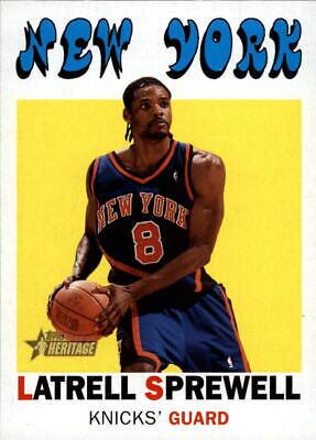 Latrell Sprewell #9 Basketball Cards 2000 Topps Heritage