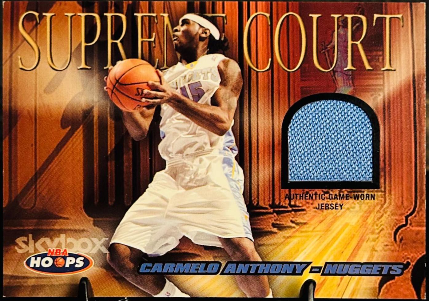 Carmelo Anthony #SC/CA Basketball Cards 2004 Hoops Supreme Court Jerseys