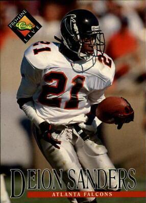 Deion Sanders #3 Football Cards 1994 Pro Line Live