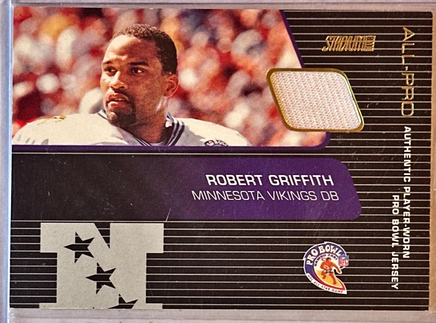 Robert Griffith #SP-RG Football Cards 2001 Stadium Club Pro Bowl Jerseys