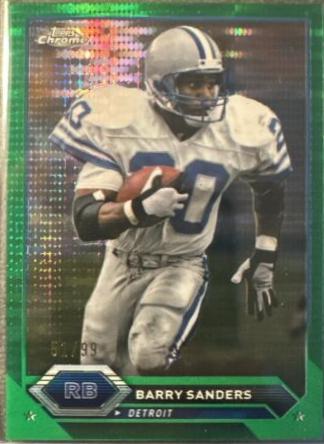 Barry Sanders [Green Refractor] #9