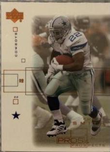 Emmitt Smith #25 Football Cards 2001 Upper Deck Pros & Prospects