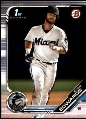 Evan Edwards #BD-168 Baseball Cards 2019 Bowman Draft