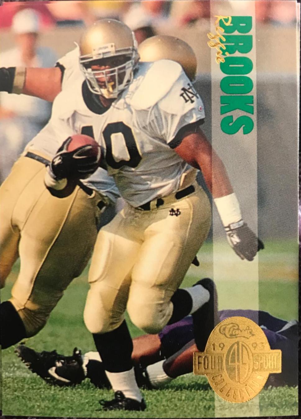 Reggie Brooks #135 Football Cards 1993 Classic Four Sport