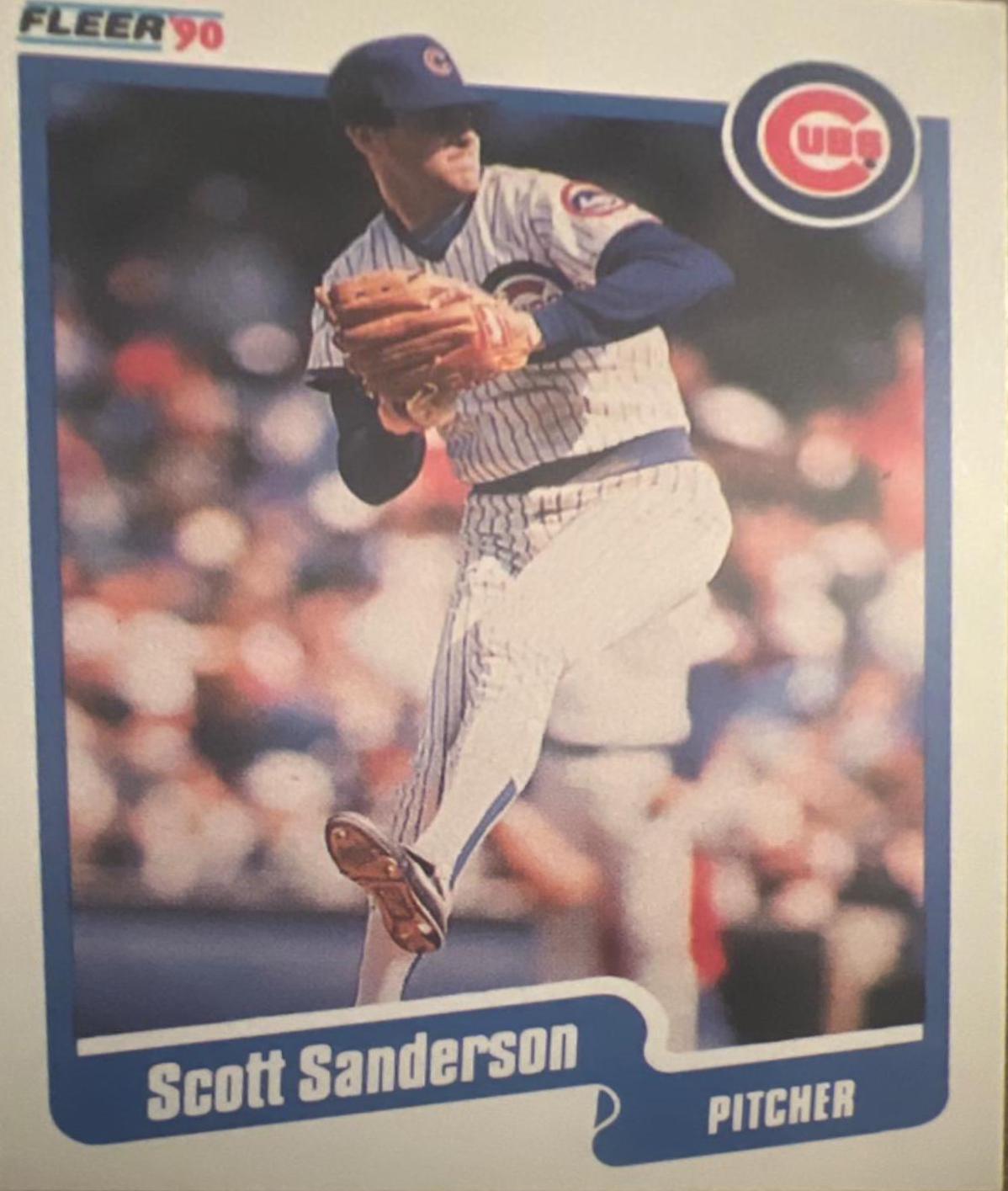 Scott Sanderson #41 Baseball Cards 1990 Fleer