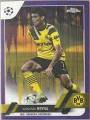 Giovanni Reyna [Purple & Gold Seismic] #69 Soccer Cards 2022 Topps Chrome UEFA Club Competitions Prices