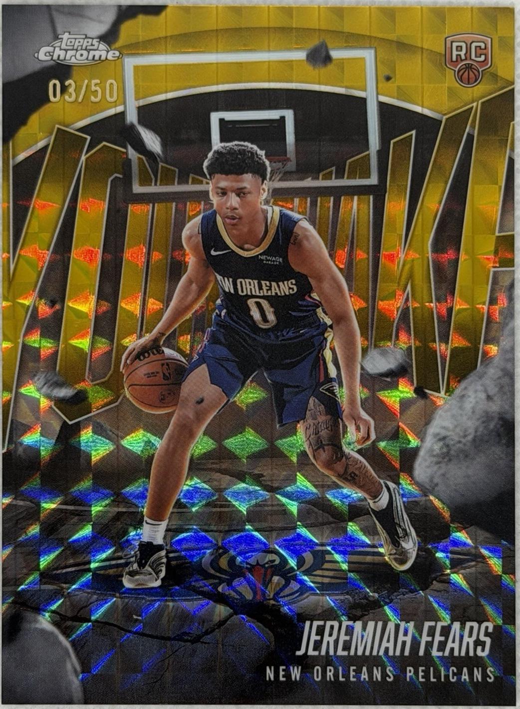 Jeremiah Fears [Refractor Gold Geometric] #YQ-7