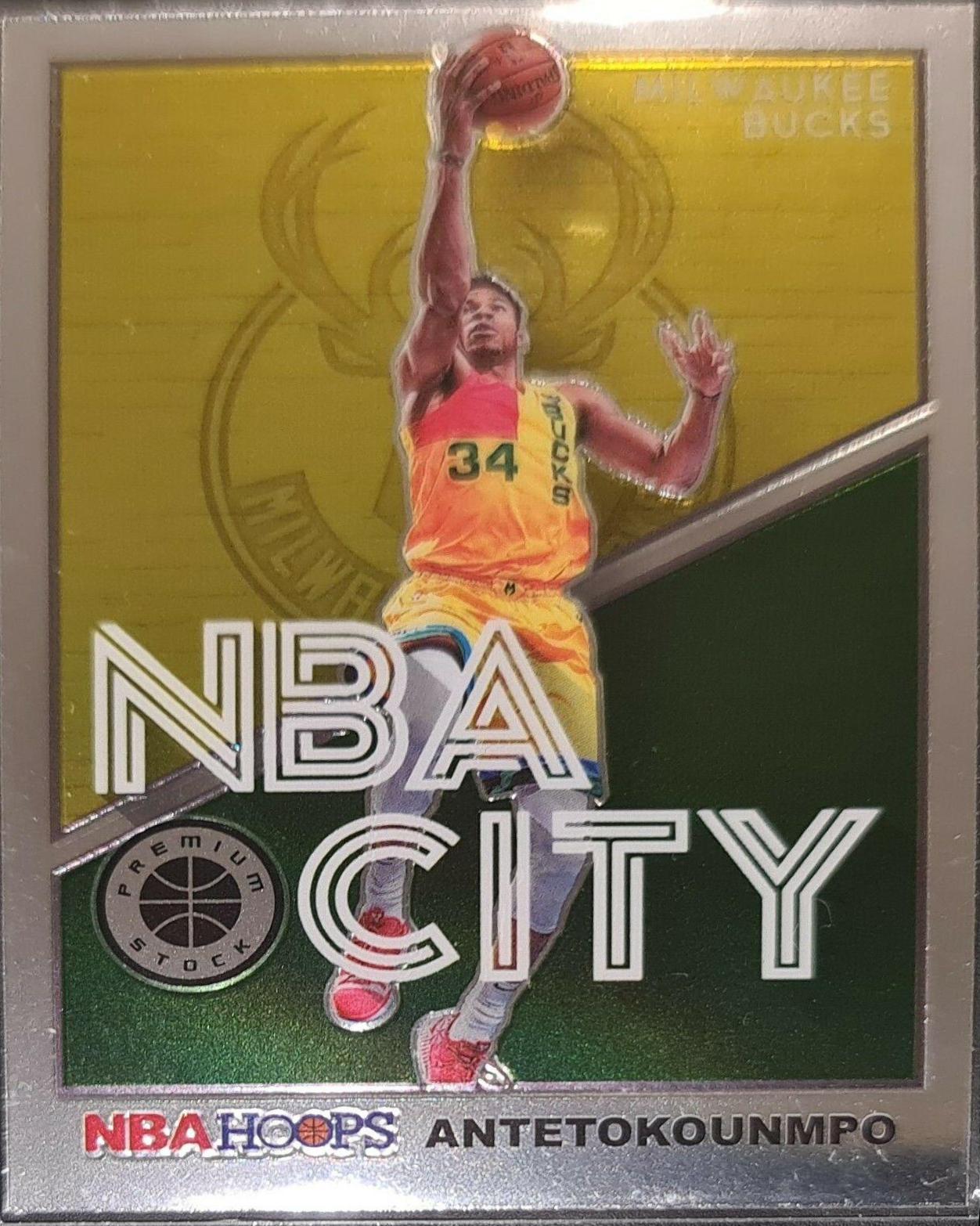 Giannis Antetokounmpo #5 Basketball Cards 2019 Panini Hoops NBA City